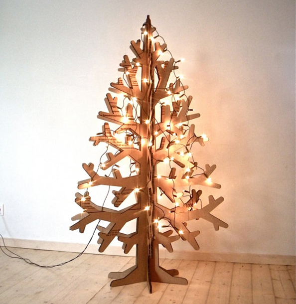 Arbol de navidad de cartón