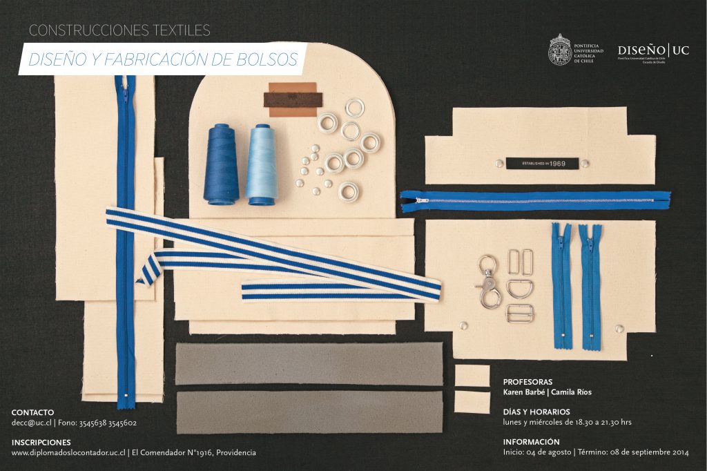 Curso de diseño y fabricación de bolsos