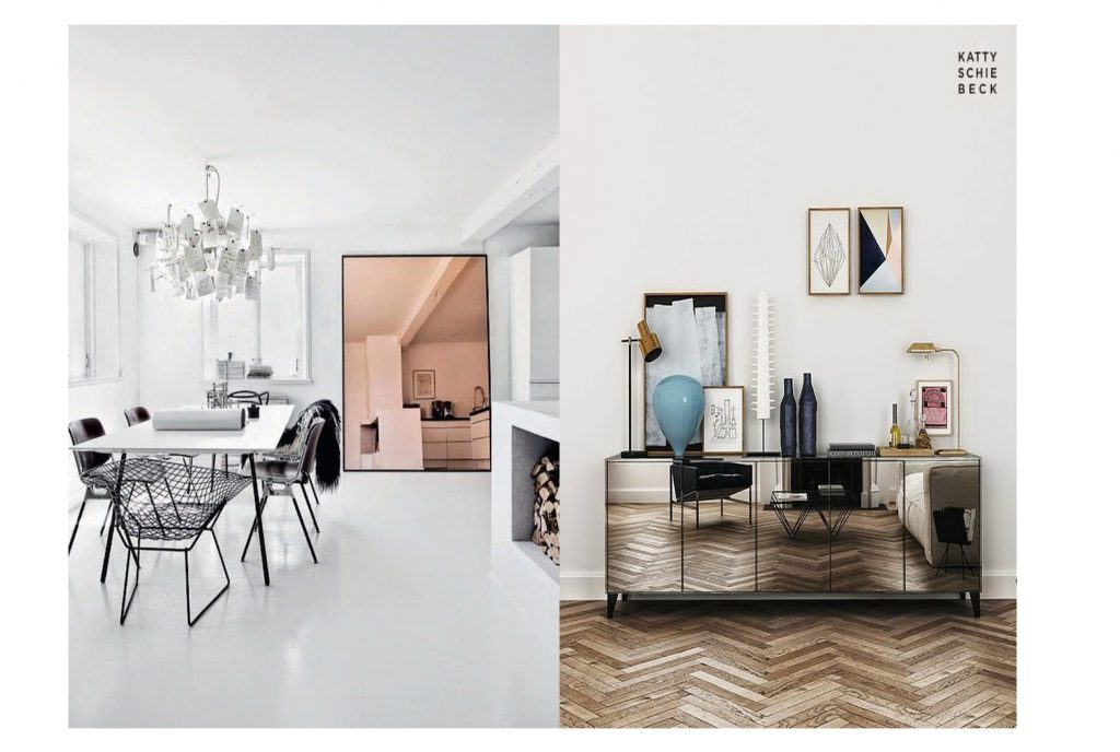 Piso blanco vs Piso en madera