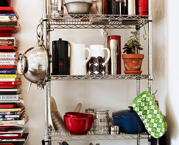 6 formas de usar un rack metálico