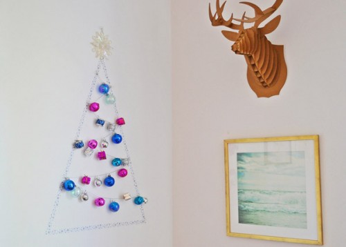 Hazlo tú mismo: árbol de Navidad con washi tape