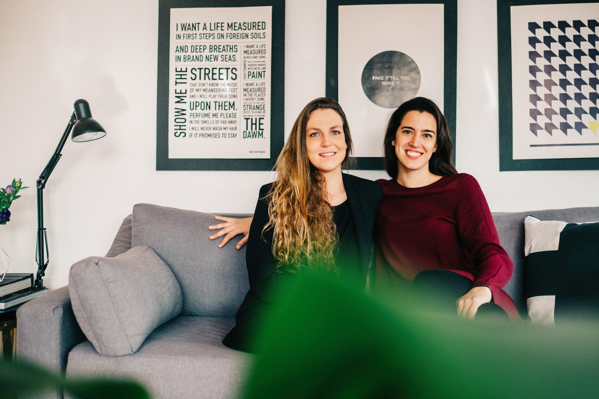 Angela Erlwein y Josefina Vicuña, decoradora y chef