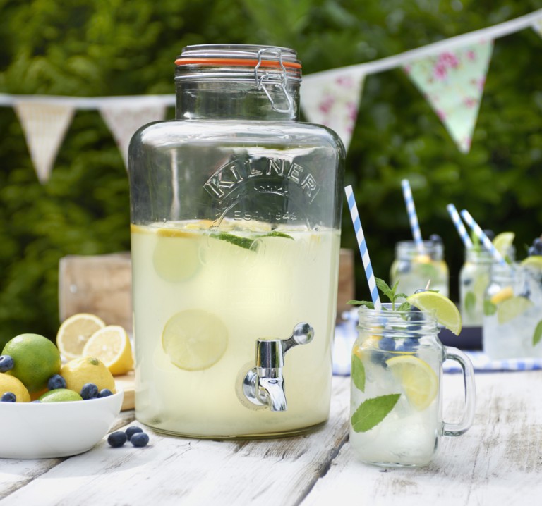 2 recetas para tu dispensador de bebidas Kilner