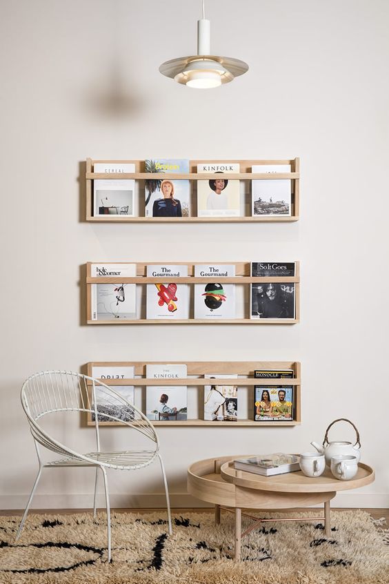 Muestra tus revistas y libros con estilo